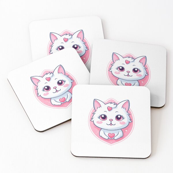 Item preview, Cute Cat Valentines Day Stickers designed and sold by SuccessSK.