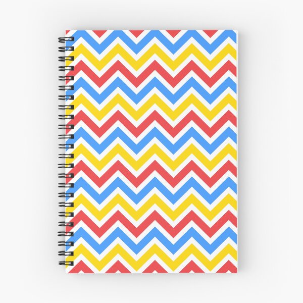 Item preview, Red Blue Yellow Chevron Pattern designed and sold by Aetherier.