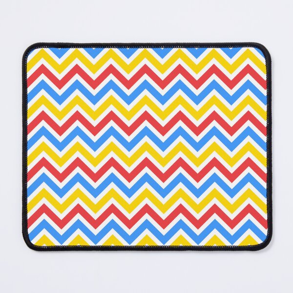 Item preview, Red Blue Yellow Chevron Pattern designed and sold by Aetherier.