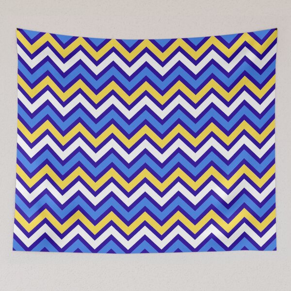 Item preview, Blue Yellow Chevron Pattern designed and sold by Aetherier.