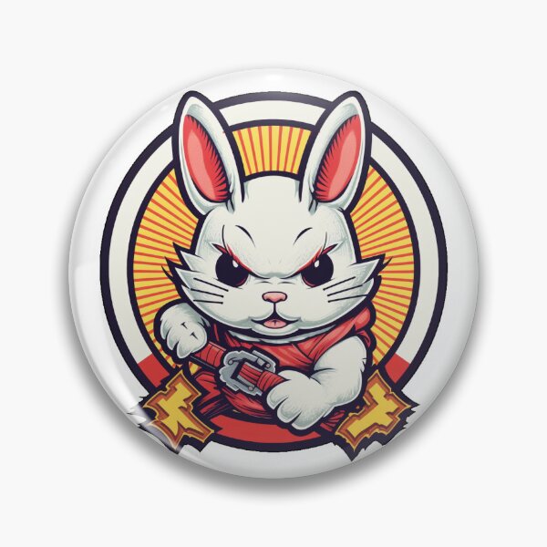 Item preview, Roundhouse Rabbit: The Hare with a High Kick designed and sold by GrymTees.