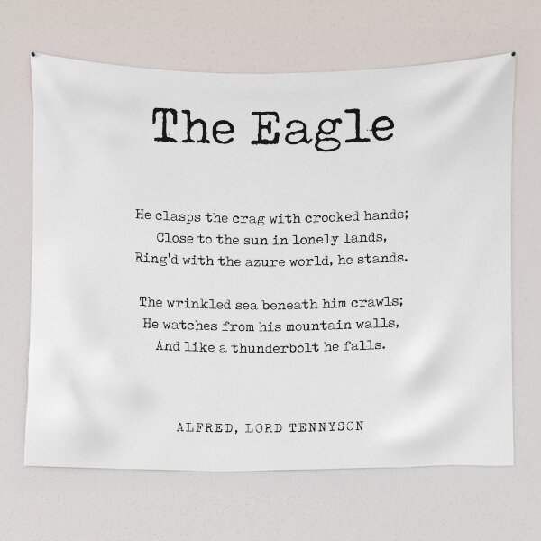 Item preview, The Eagle - Alfred, Lord Tennyson Poem - Literature - Typewriter Print 1 designed and sold by Studio Grafiikka.
