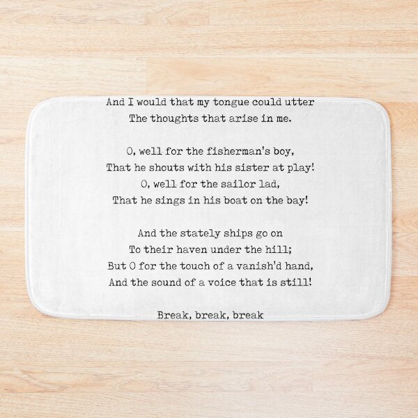Item preview, Break, Break, Break - Alfred, Lord Tennyson Poem - Literature - Typewriter Print 1 designed and sold by Studio Grafiikka.