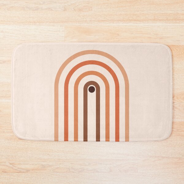 Item preview, Minimal Geometric Arch Diptych 1 - Mid Century Modern - Half Circle Arch - Scandinavian - Brown designed and sold by Studio Grafiikka.