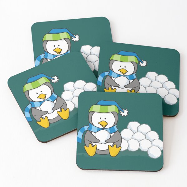 Item preview, Little Penguin Sitting with Snow Balls designed and sold by SantinoWillms.