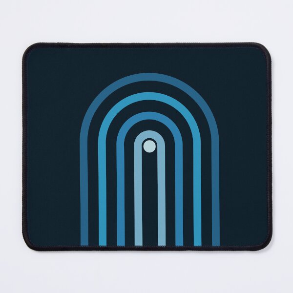Item preview, Minimal Geometric Arch Diptych 1 - Mid Century Modern - Half Circle Arch - Scandinavian - Blue, Navy designed and sold by Studio Grafiikka.