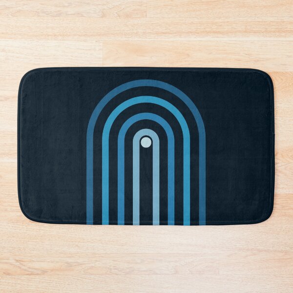 Item preview, Minimal Geometric Arch Diptych 1 - Mid Century Modern - Half Circle Arch - Scandinavian - Blue, Navy designed and sold by Studio Grafiikka.
