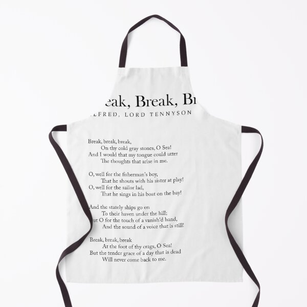 Item preview, Break, Break, Break - Alfred, Lord Tennyson Poem - Literature - Typography Print 1 designed and sold by Studio Grafiikka.
