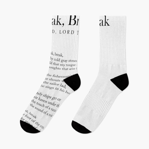Item preview, Break, Break, Break - Alfred, Lord Tennyson Poem - Literature - Typography Print 1 designed and sold by Studio Grafiikka.