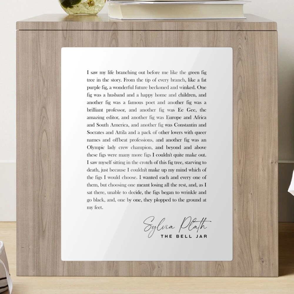 The Bell Jar - Sylvia Plath Quote - Literature - Typography Print 1 Poster  by Studio Grafiikka - Pixels, the bell jar sylvia plath