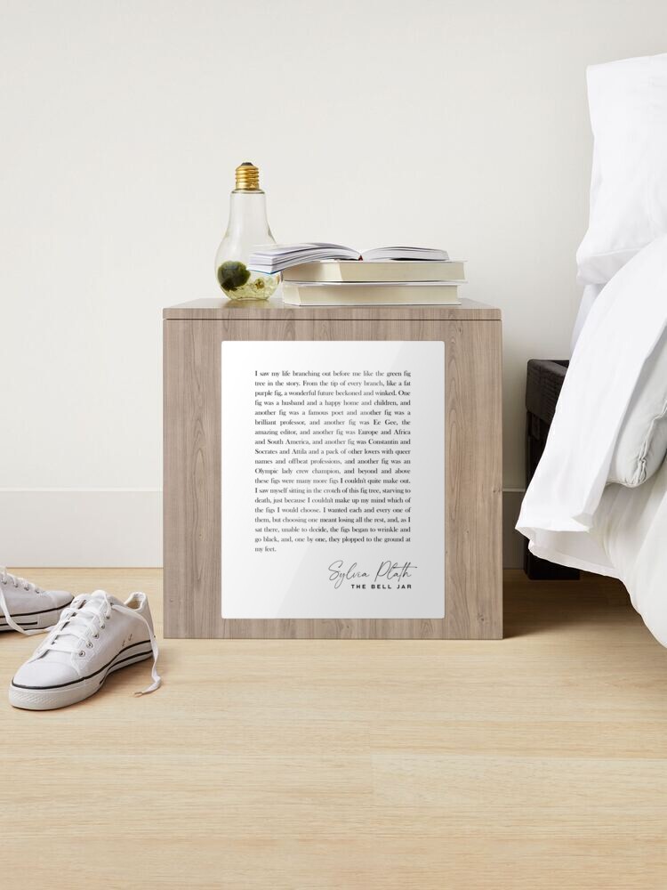 The Bell Jar - Sylvia Plath Quote - Literature - Typography Print 1 Poster  by Studio Grafiikka - Pixels