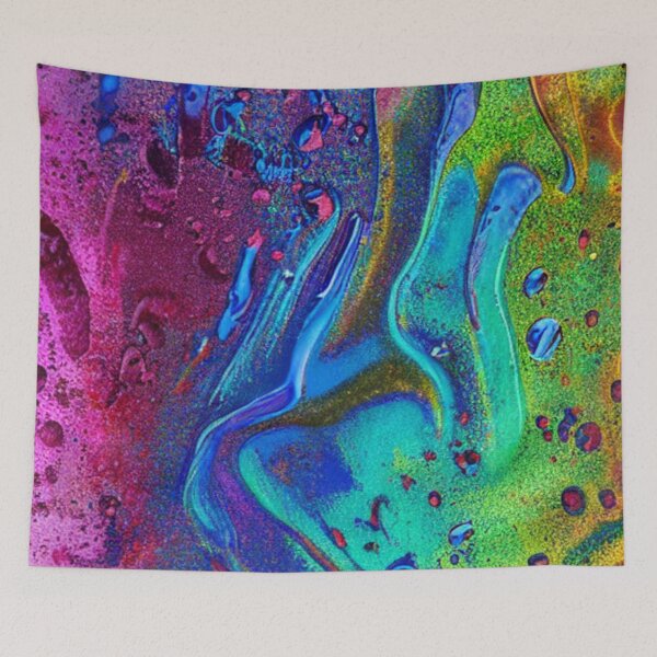 Item preview, Abstract Colorful Liquid Metal  designed and sold by calibrit.