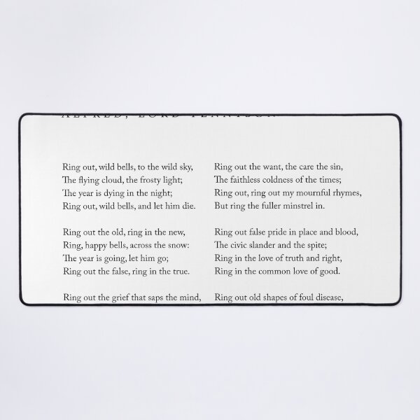 Item preview, Ring Out, Wild Bells - Alfred, Lord Tennyson Poem - Literature - Typography Print 1 designed and sold by Studio Grafiikka.