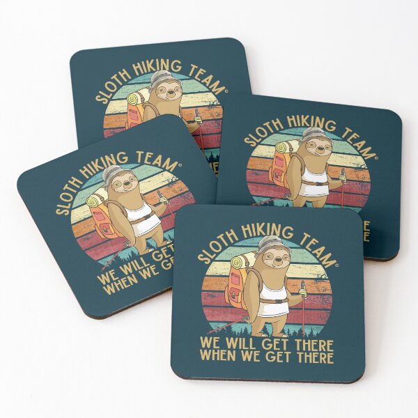 Item preview, Sloth Hiking Team - We will get there, when we get there, Funny Vintage  designed and sold by albau789.