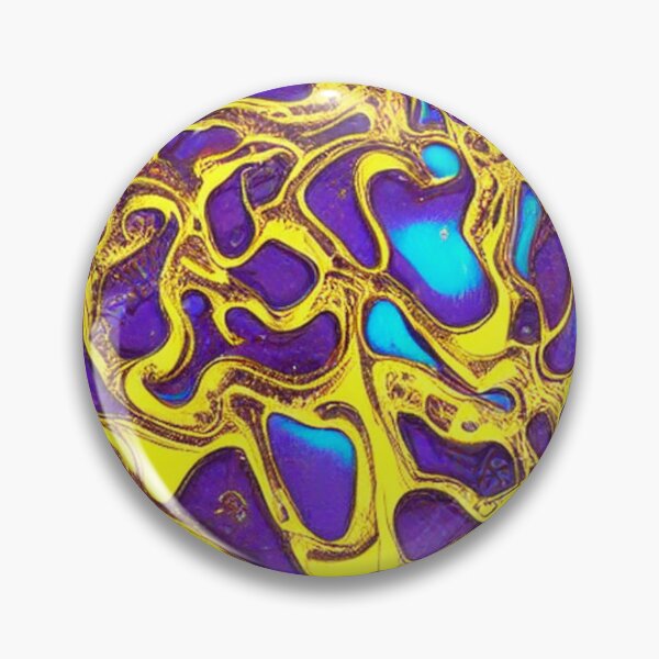 Item preview, Abstract Colorful Liquid Metal Gold and Blue designed and sold by calibrit.