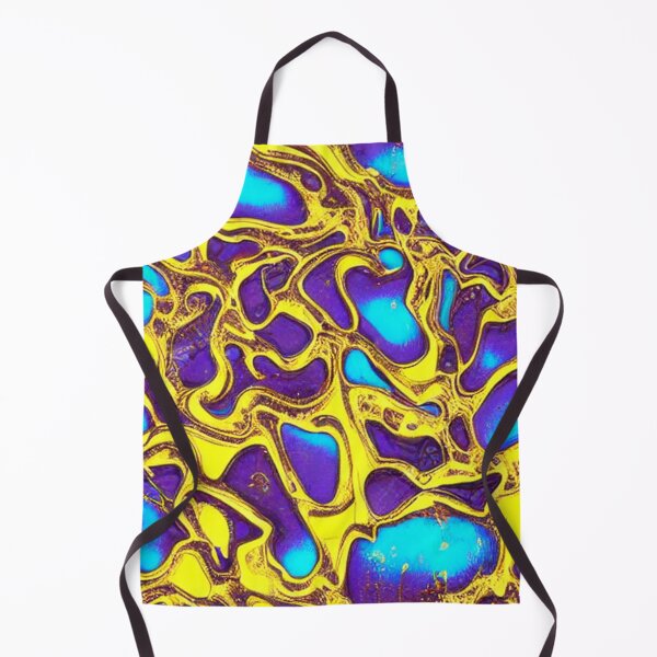 Item preview, Abstract Colorful Liquid Metal Gold and Blue designed and sold by calibrit.