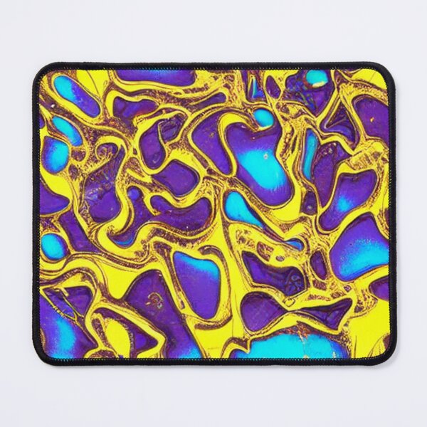Item preview, Abstract Colorful Liquid Metal Gold and Blue designed and sold by calibrit.