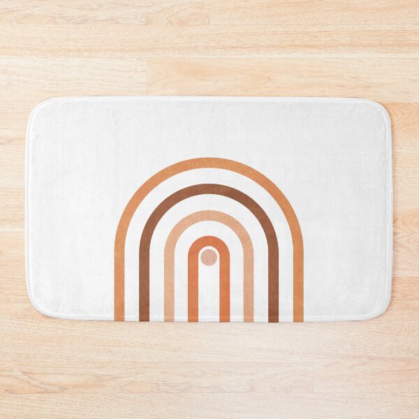 Item preview, Minimal Geometric Arch 1 - Mid Century Modern - Half Circle Arch - Scandinavian - Brown, White designed and sold by Studio Grafiikka.