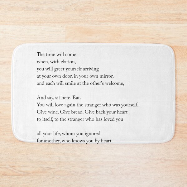 Item preview, Love After Love - Derek Walcott Poem - Literature - Typography Print 1 designed and sold by Studio Grafiikka.