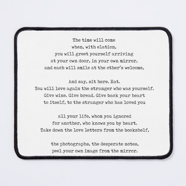 Item preview, Love After Love - Derek Walcott Poem - Literature - Typewriter Print 1 designed and sold by Studio Grafiikka.