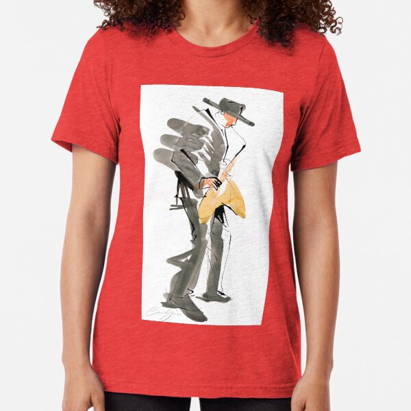 Musician Jazz Saxophone Tri-blend T-Shirt