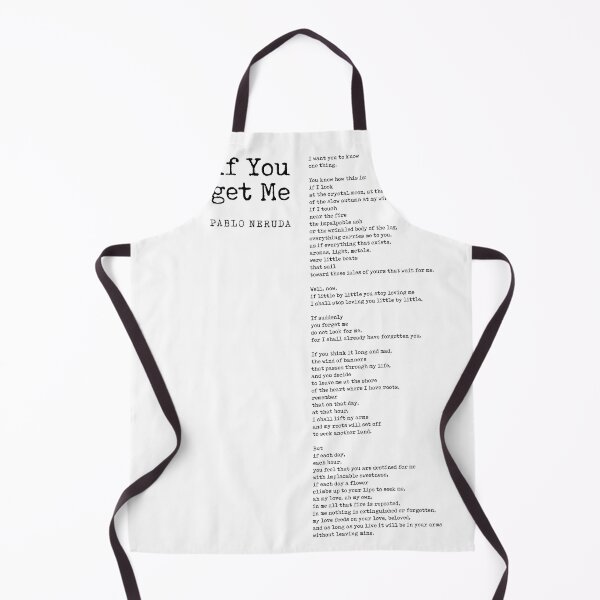 Item preview, If You Forget Me - Pablo Neruda Poem - Literature - Typewriter Print designed and sold by Studio Grafiikka.
