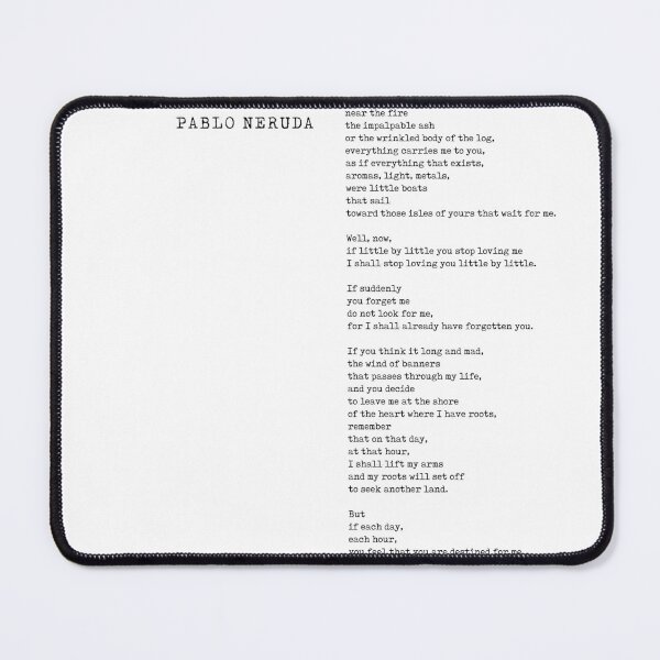Item preview, If You Forget Me - Pablo Neruda Poem - Literature - Typewriter Print designed and sold by Studio Grafiikka.