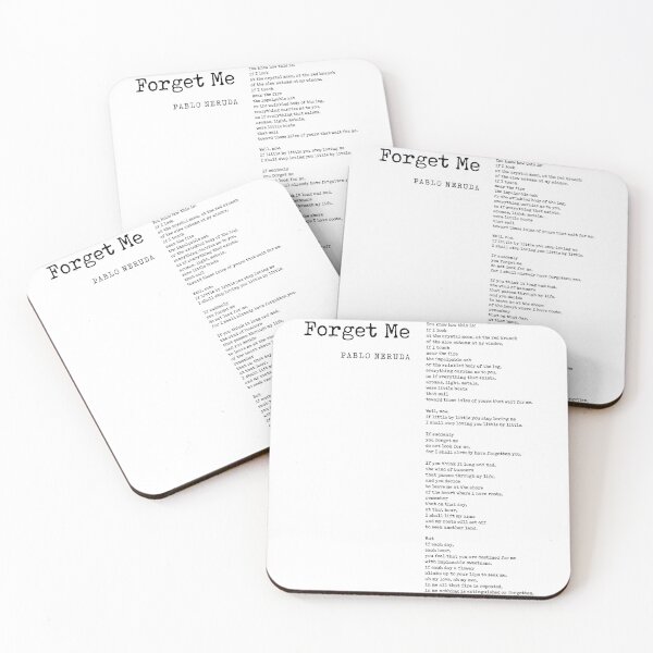 Item preview, If You Forget Me - Pablo Neruda Poem - Literature - Typewriter Print designed and sold by Studio Grafiikka.