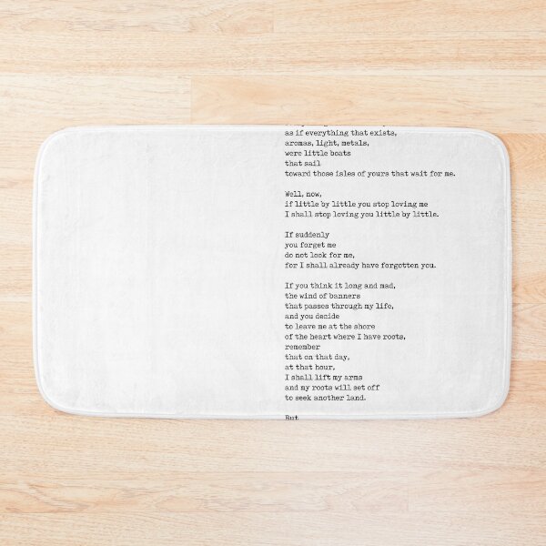 Item preview, If You Forget Me - Pablo Neruda Poem - Literature - Typewriter Print designed and sold by Studio Grafiikka.