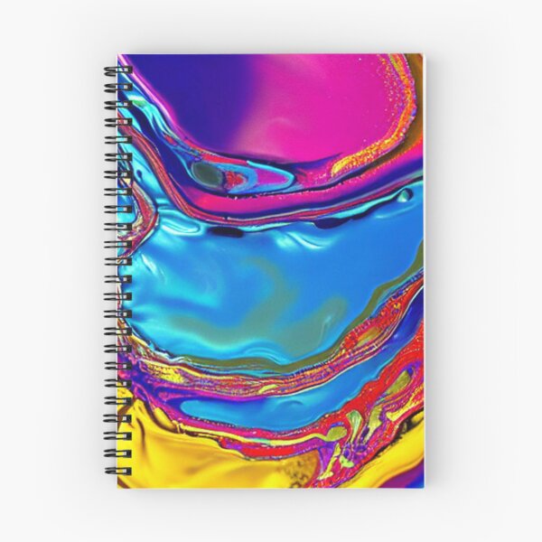 Item preview, Abstract Colorful Liquid Metal Gold and Blue and Pink designed and sold by calibrit.