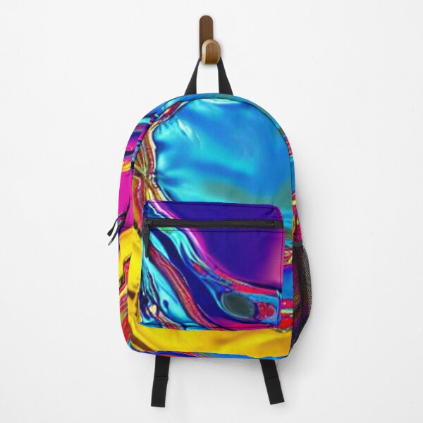 Item preview, Abstract Colorful Liquid Metal Gold and Blue and Pink designed and sold by calibrit.
