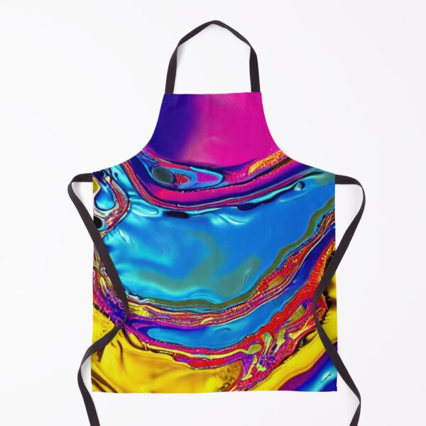 Item preview, Abstract Colorful Liquid Metal Gold and Blue and Pink designed and sold by calibrit.