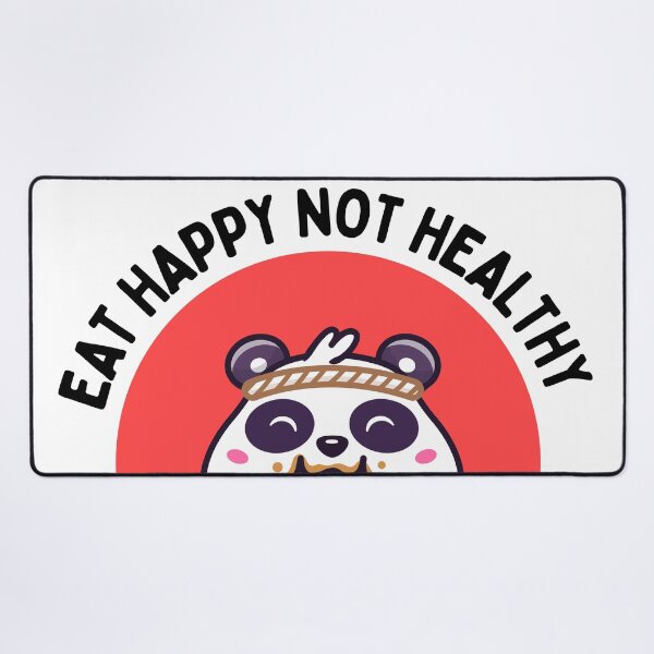 Item preview, Eat Happy Not Healthy Panda Ramen Design designed and sold by Harsh Katariya.