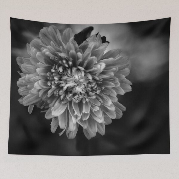 Item preview, Black and white flower art designed and sold by AliceWhiteDF.