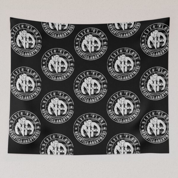 Item preview, Never Alone Narcotics Anonymous Vintage American Flag designed and sold by SunPalmDesign.