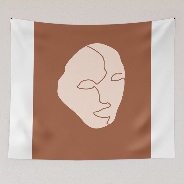 Item preview, Abandoned Portrait - Minimal, Contemporary Brown Abstract 01 designed and sold by Studio Grafiikka.