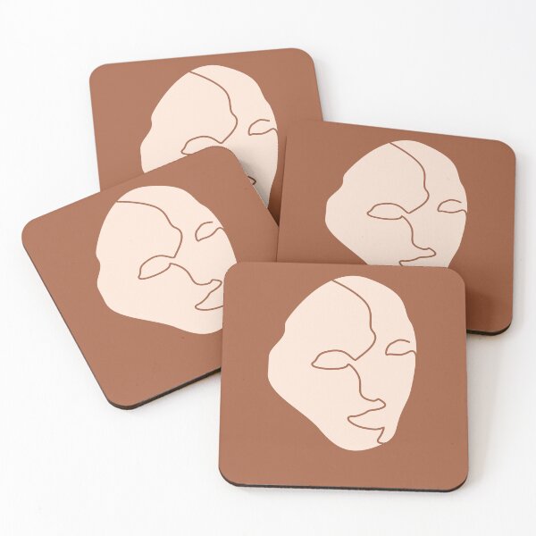 Item preview, Abandoned Portrait - Minimal, Contemporary Brown Abstract 01 designed and sold by Studio Grafiikka.