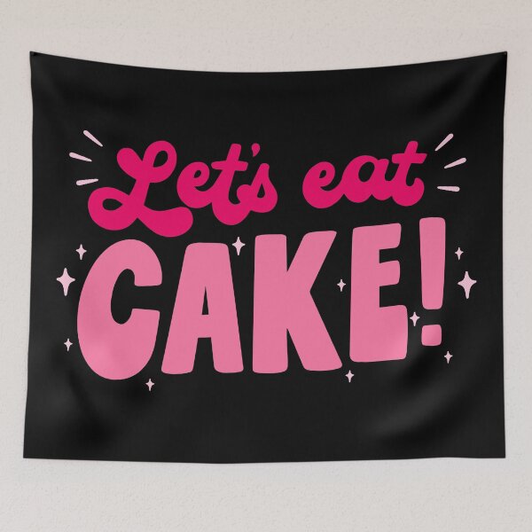 Item preview, Let's eat cake text design  designed and sold by Harsh  Katariya.