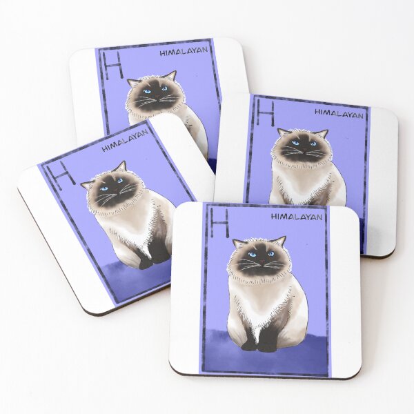 Item preview, H is for Himalayan | Himalayan cat | kitty  designed and sold by DarbyHunterArt.
