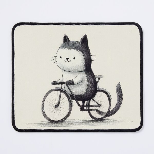 Artikelvorschau, Katze auf Fahrrad entworfen und verkauft von StrangeRoom.