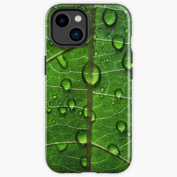 raindrop leaf iPhone Tough Case