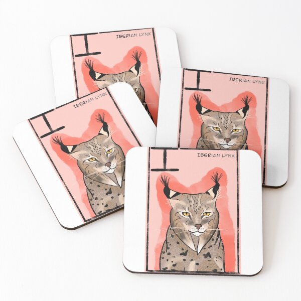Item preview, I is for Iberian lynx | Iberian lynx | wild cat  designed and sold by DarbyHunterArt.