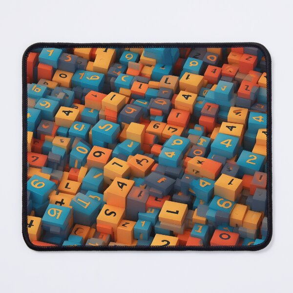 Item preview, 3D Numeral Cubes  – Seamless designed and sold by GalacticLabs.