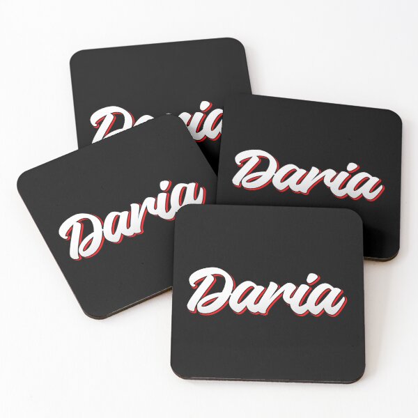 Item preview, Retro Daria Name Label (Black) designed and sold by NafilNafiz.