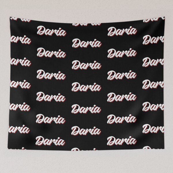 Item preview, Retro Daria Name Label (Black) designed and sold by NafilNafiz.