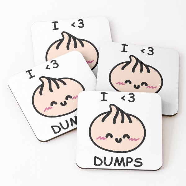 Item preview, I LOVE DUMPS For Dumpling Lovers designed and sold by swirlily.