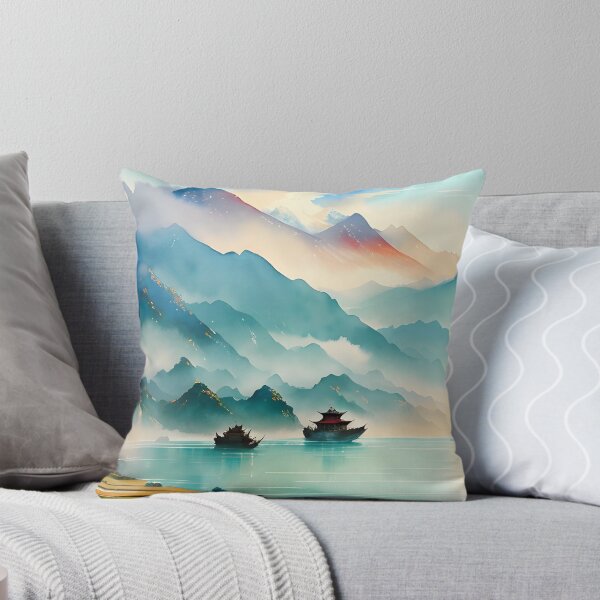 Item preview, Watercolor Lake - Chinese Painting designed and sold by joejiing.