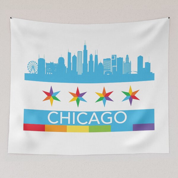 Item preview, Chicago Pride Flag designed and sold by Highway24.