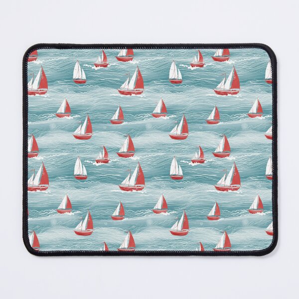Item preview, Cute boats on the calm ocean designed and sold by MattRuggz.