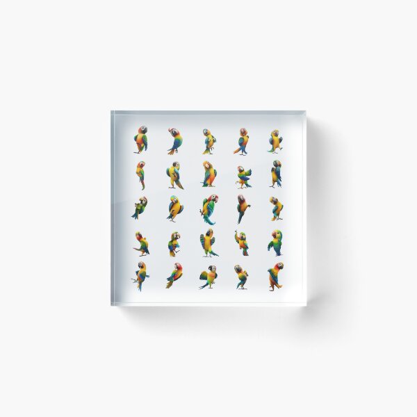 Item preview, Radiant Parrot Symphony Multicolor designed and sold by Pixel4Art.